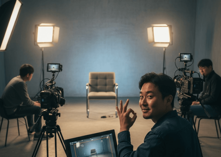 인터뷰 영상 제작 조명